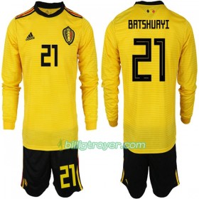 Billige Fotballdrakter Belgia BATSHUAYI 21 Barn VM 2018 Bortedraktsett Langermet